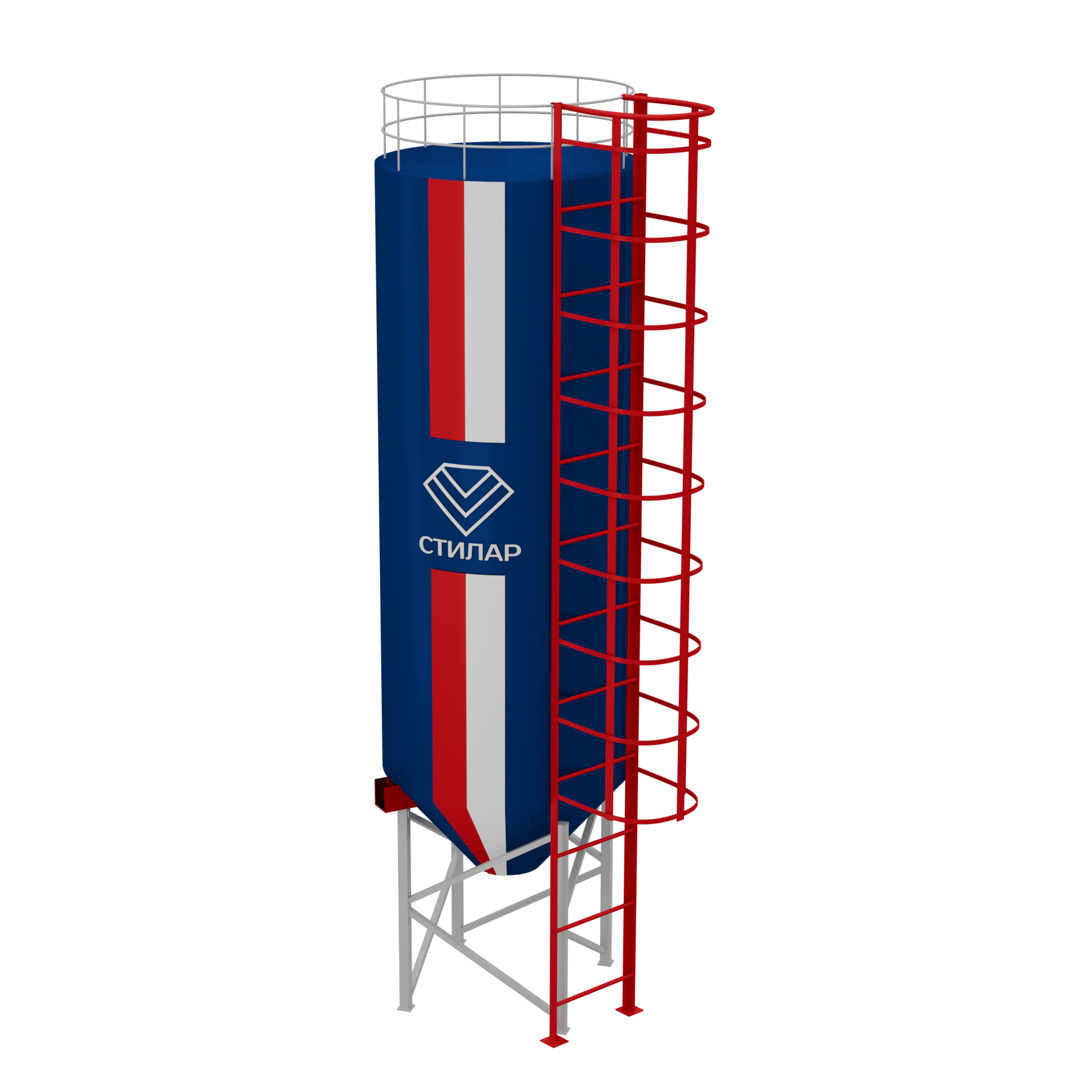 Цельносварный силос для песка 150 м³ от производителя